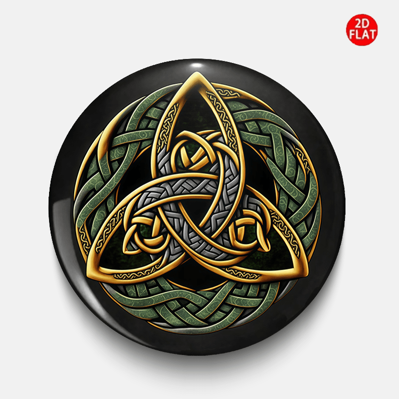 Celtic Knot Classic Fashion Brooch, Collectible Badge